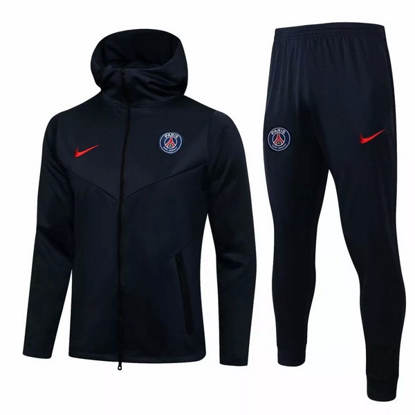 Hoodies Paris Saint Germain 2021-22 Blau Marine Fussballtrikots Günstig